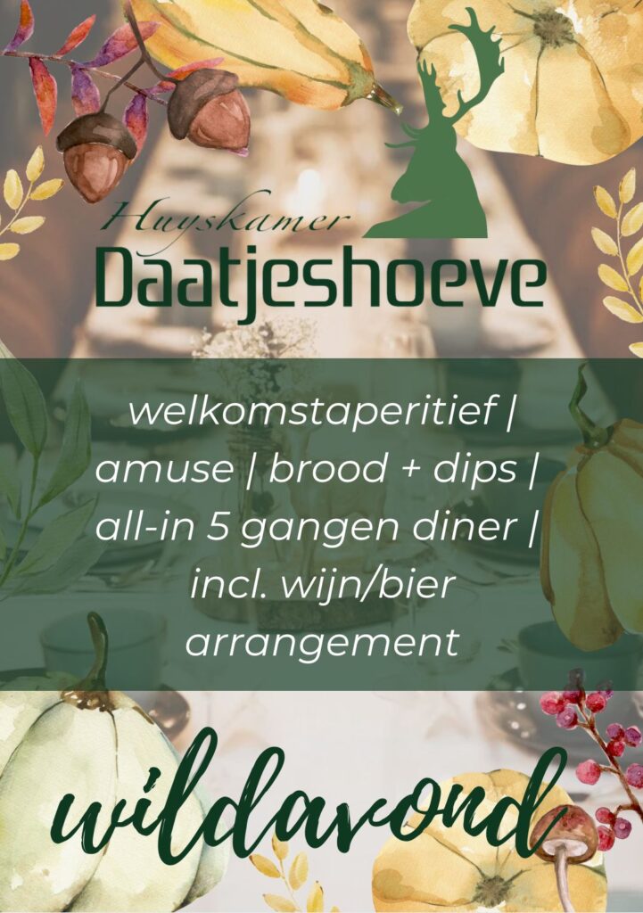 Wildavond 29 november!